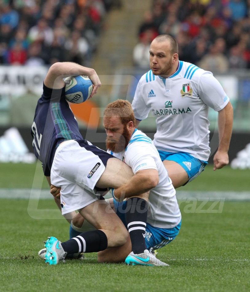 27/02/2016 ROMA STADIO OLIMPICO RUGBY 6 NAZIONI 2016 ITALIA-SCOZIA
NELLA FOTO :