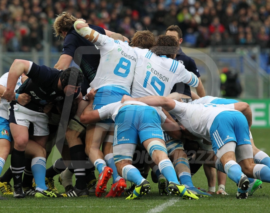 27/02/2016 ROMA STADIO OLIMPICO RUGBY 6 NAZIONI 2016 ITALIA-SCOZIA
NELLA FOTO :