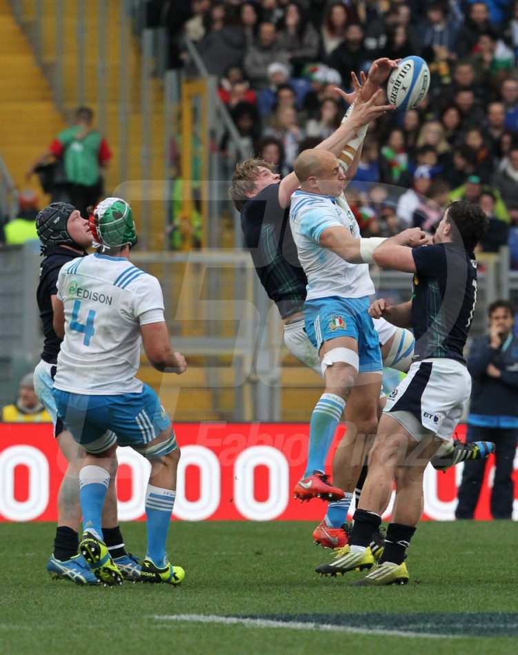 27/02/2016 ROMA STADIO OLIMPICO RUGBY 6 NAZIONI 2016 ITALIA-SCOZIA
NELLA FOTO :