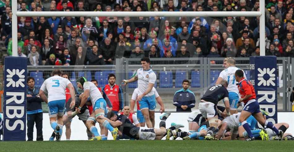 27/02/2016 ROMA STADIO OLIMPICO RUGBY 6 NAZIONI 2016 ITALIA-SCOZIA
NELLA FOTO :