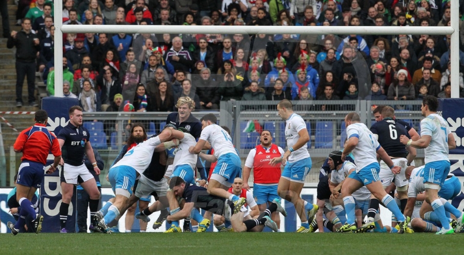 27/02/2016 ROMA STADIO OLIMPICO RUGBY 6 NAZIONI 2016 ITALIA-SCOZIA
NELLA FOTO :