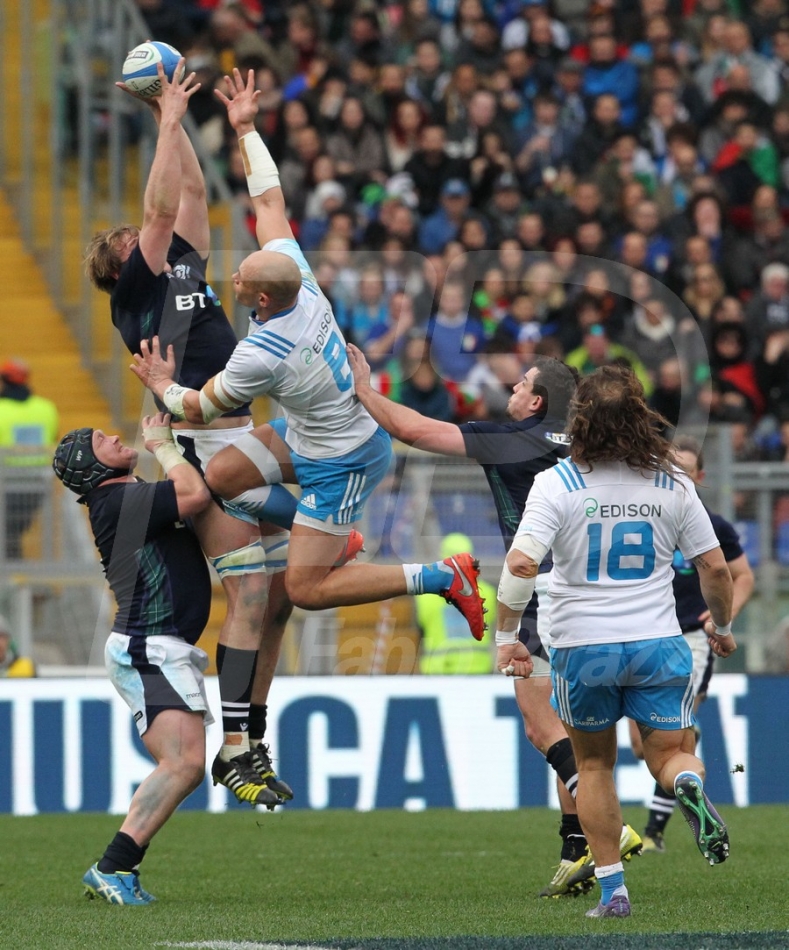 27/02/2016 ROMA STADIO OLIMPICO RUGBY 6 NAZIONI 2016 ITALIA-SCOZIA
NELLA FOTO :