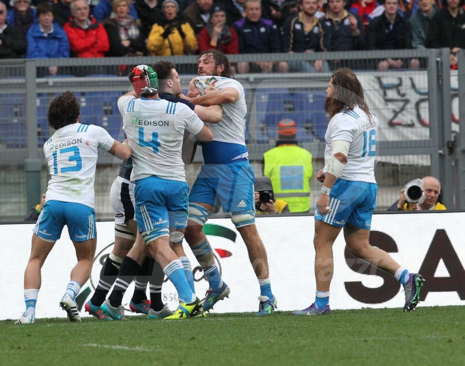 27/02/2016 ROMA STADIO OLIMPICO RUGBY 6 NAZIONI 2016 ITALIA-SCOZIA
NELLA FOTO :