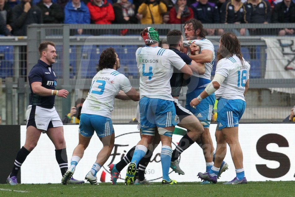 27/02/2016 ROMA STADIO OLIMPICO RUGBY 6 NAZIONI 2016 ITALIA-SCOZIA
NELLA FOTO :