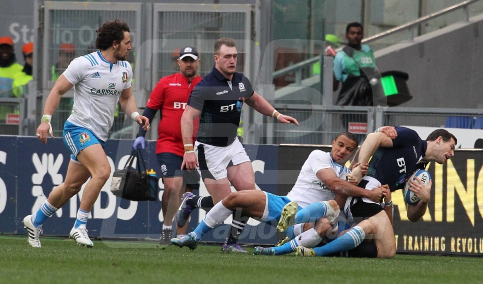 27/02/2016 ROMA STADIO OLIMPICO RUGBY 6 NAZIONI 2016 ITALIA-SCOZIA
NELLA FOTO :