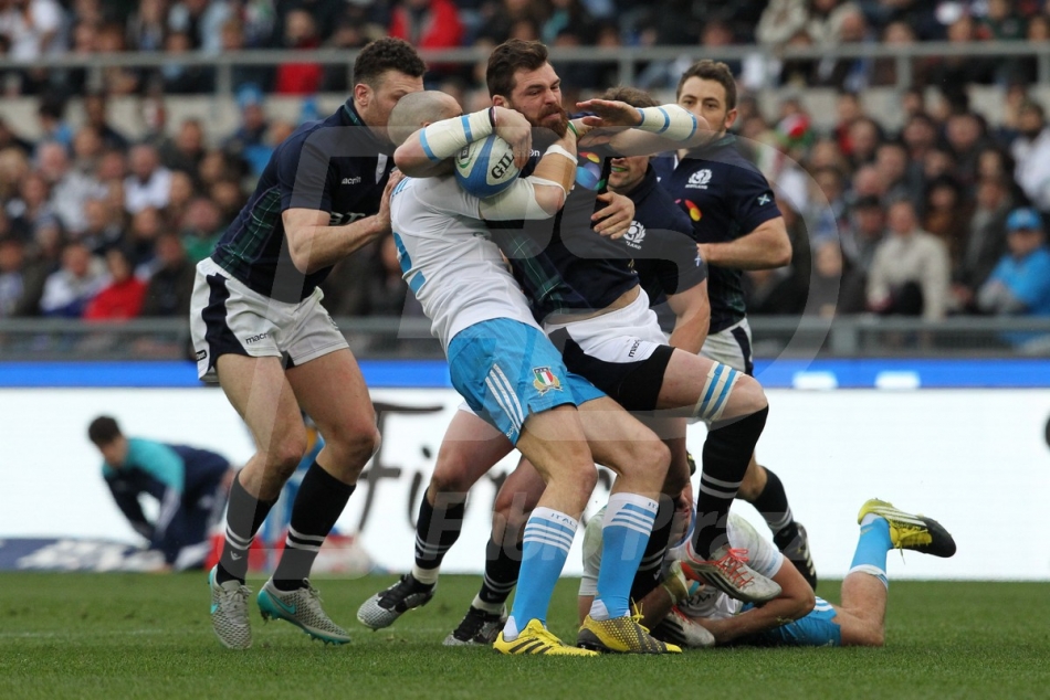 27/02/2016 ROMA STADIO OLIMPICO RUGBY 6 NAZIONI 2016 ITALIA-SCOZIA
NELLA FOTO :