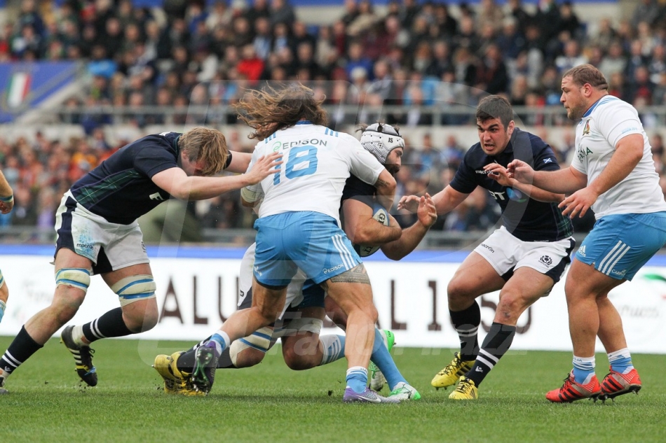 27/02/2016 ROMA STADIO OLIMPICO RUGBY 6 NAZIONI 2016 ITALIA-SCOZIA
NELLA FOTO :