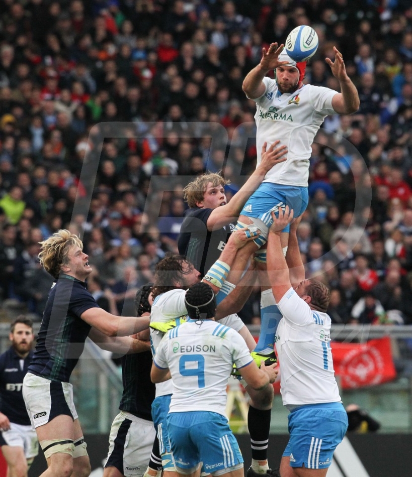 27/02/2016 ROMA STADIO OLIMPICO RUGBY 6 NAZIONI 2016 ITALIA-SCOZIA
NELLA FOTO :