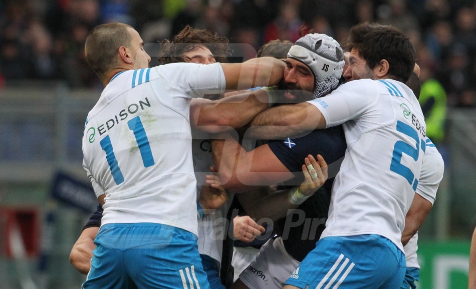 27/02/2016 ROMA STADIO OLIMPICO RUGBY 6 NAZIONI 2016 ITALIA-SCOZIA
NELLA FOTO :