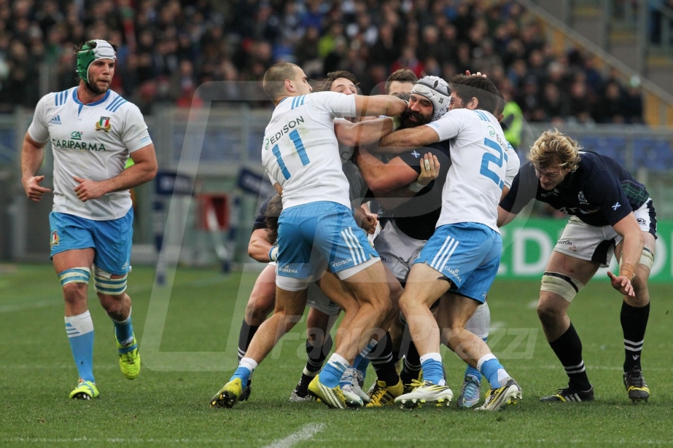 27/02/2016 ROMA STADIO OLIMPICO RUGBY 6 NAZIONI 2016 ITALIA-SCOZIA
NELLA FOTO :