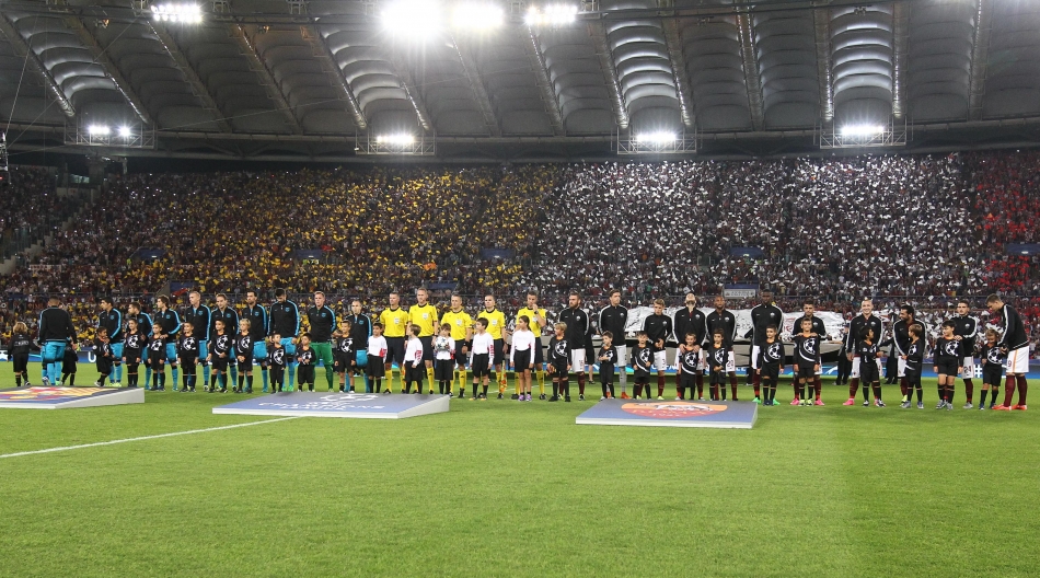 16/09/2015;ROMA CALCIO;STADIO OLIMPICO; CHAMPIONS LEAGUE; CALCIO;BARCELLONA CALCIO  
NELLA FOTO: