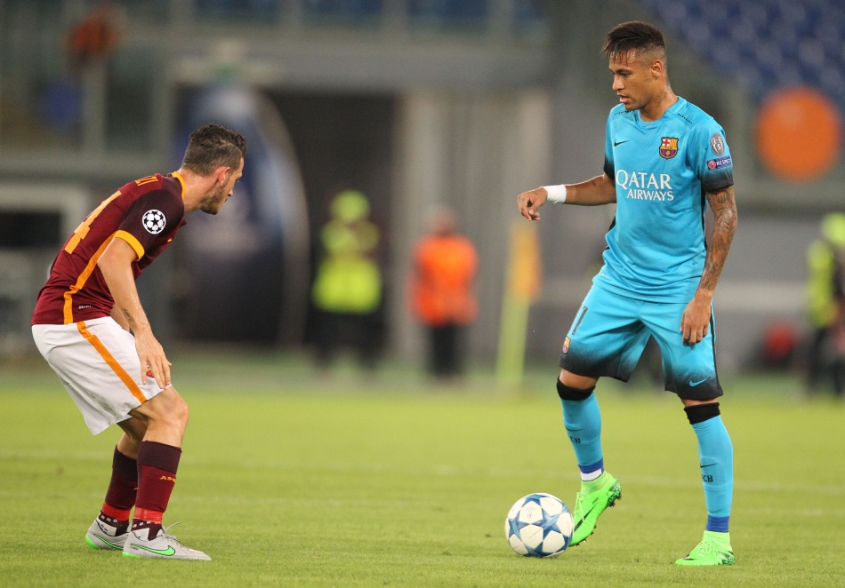 16/09/2015;ROMA CALCIO;STADIO OLIMPICO; CHAMPIONS LEAGUE; CALCIO;BARCELLONA CALCIO  
NELLA FOTO: NEYMAR