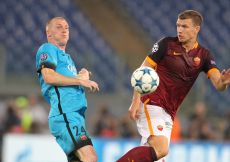 16/09/2015;ROMA CALCIO;STADIO OLIMPICO; CHAMPIONS LEAGUE; CALCIO;BARCELLONA CALCIO  
NELLA FOTO: DZEKO