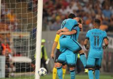 16/09/2015;ROMA CALCIO;STADIO OLIMPICO; CHAMPIONS LEAGUE; CALCIO;BARCELLONA CALCIO  
NELLA FOTO: BARCELLONA ESULTA