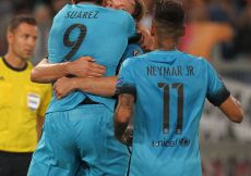 16/09/2015;ROMA CALCIO;STADIO OLIMPICO; CHAMPIONS LEAGUE; CALCIO;BARCELLONA CALCIO  
NELLA FOTO: BARCELLONA ESULTA