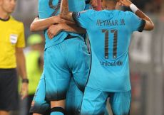 16/09/2015;ROMA CALCIO;STADIO OLIMPICO; CHAMPIONS LEAGUE; CALCIO;BARCELLONA CALCIO  
NELLA FOTO: BARCELLONA ESULTA