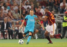 16/09/2015;ROMA CALCIO;STADIO OLIMPICO; CHAMPIONS LEAGUE; CALCIO;BARCELLONA CALCIO  
NELLA FOTO: INIESTA