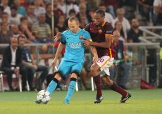 16/09/2015;ROMA CALCIO;STADIO OLIMPICO; CHAMPIONS LEAGUE; CALCIO;BARCELLONA CALCIO  
NELLA FOTO: INIESTA