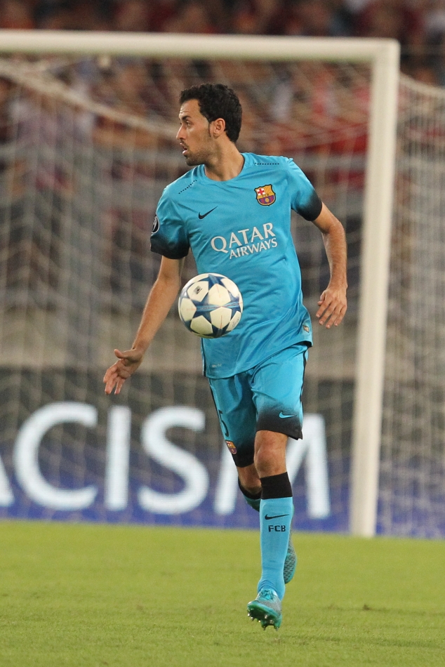 16/09/2015;ROMA CALCIO;STADIO OLIMPICO; CHAMPIONS LEAGUE; CALCIO;BARCELLONA CALCIO  
NELLA FOTO: BUSQUETS