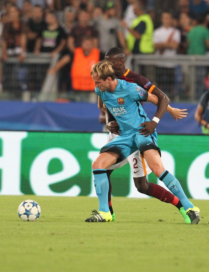 16/09/2015;ROMA CALCIO;STADIO OLIMPICO; CHAMPIONS LEAGUE; CALCIO;BARCELLONA CALCIO  
NELLA FOTO: RAKITIC