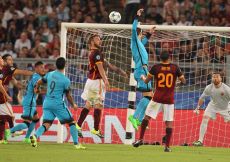 16/09/2015;ROMA CALCIO;STADIO OLIMPICO; CHAMPIONS LEAGUE; CALCIO;BARCELLONA CALCIO  
NELLA FOTO: DE ROSSI