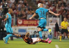 16/09/2015;ROMA CALCIO;STADIO OLIMPICO; CHAMPIONS LEAGUE; CALCIO;BARCELLONA CALCIO  
NELLA FOTO: NAINGGOLAN