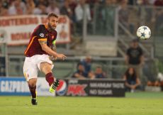 16/09/2015;ROMA CALCIO;STADIO OLIMPICO; CHAMPIONS LEAGUE; CALCIO;BARCELLONA CALCIO  
NELLA FOTO: DE ROSSI