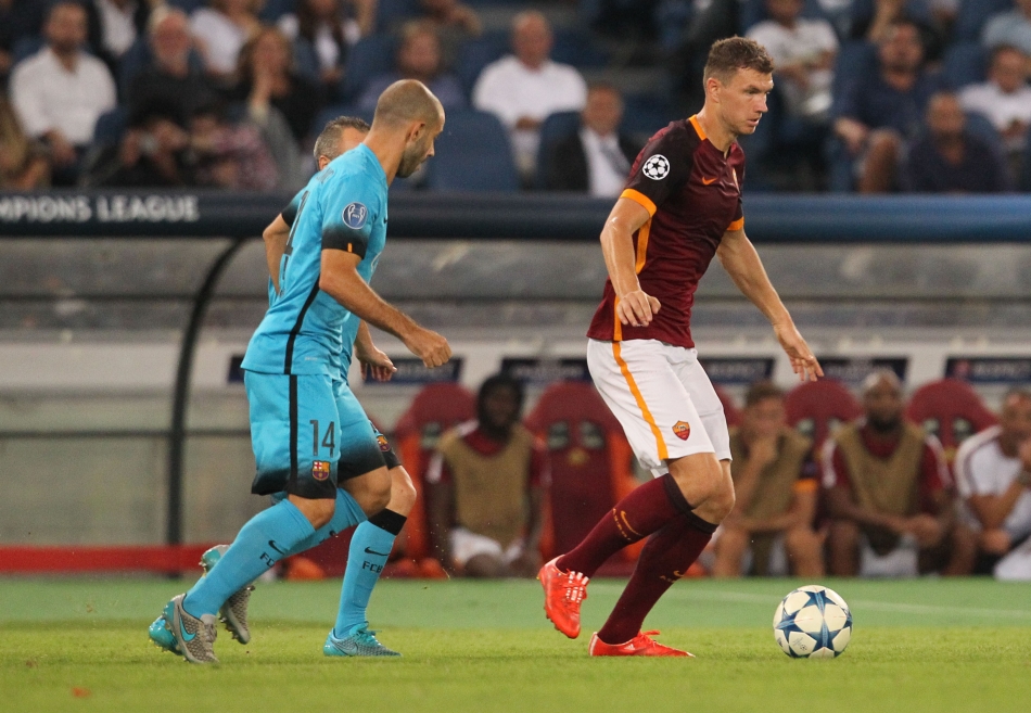16/09/2015;ROMA CALCIO;STADIO OLIMPICO; CHAMPIONS LEAGUE; CALCIO;BARCELLONA CALCIO  
NELLA FOTO: DZEKO