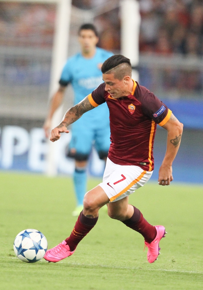 16/09/2015;ROMA CALCIO;STADIO OLIMPICO; CHAMPIONS LEAGUE; CALCIO;BARCELLONA CALCIO  
NELLA FOTO: ITURBE