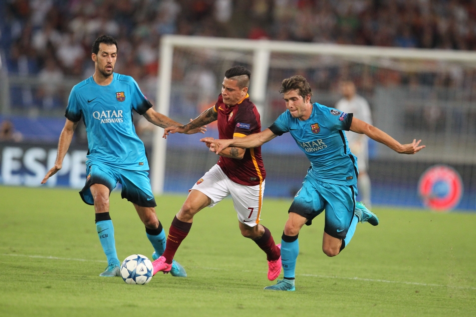 16/09/2015;ROMA CALCIO;STADIO OLIMPICO; CHAMPIONS LEAGUE; CALCIO;BARCELLONA CALCIO  
NELLA FOTO: ITURBE